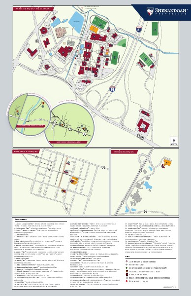 Maps Shenandoah University Campus Map